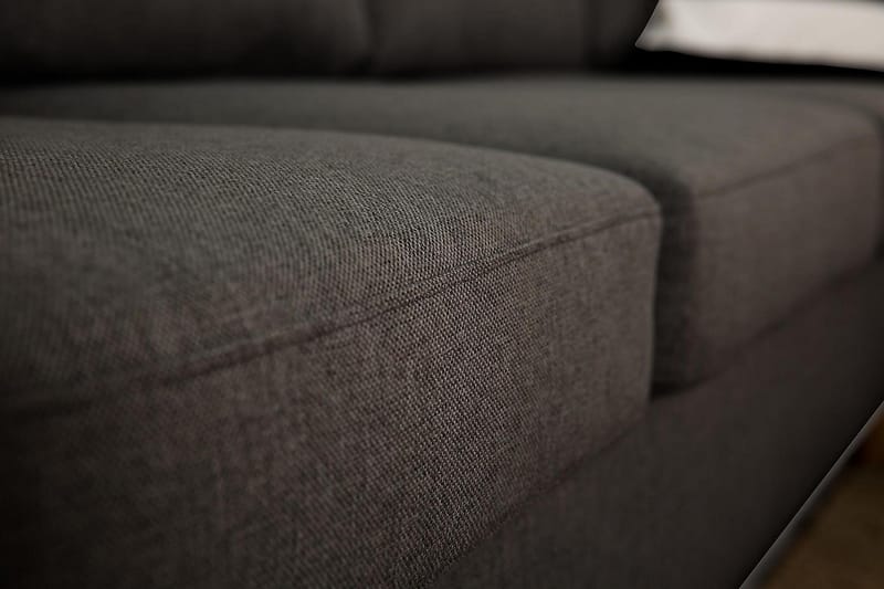 Zero U-soffa Large med Divan Vänster - Mörkgrå - U-soffa