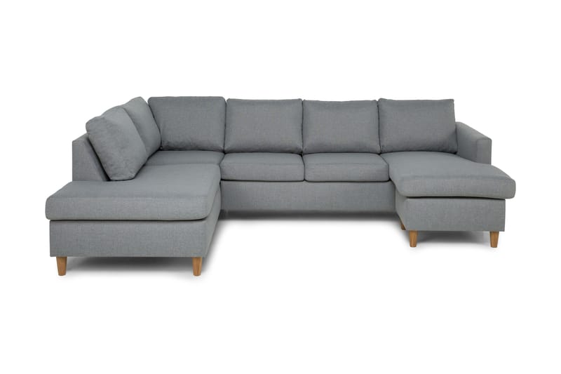 Zero U-soffa med Divan Höger - Ljusgrå - U-soffa