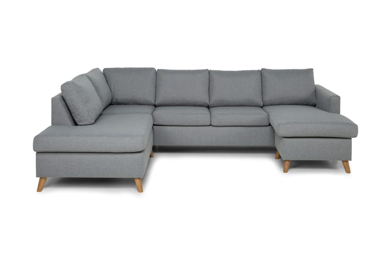 Zero U-soffa med Divan Höger - Ljusgrå - U-soffa