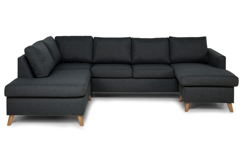 Zero U-soffa med Divan Höger - Mörkgrå - U-soffa