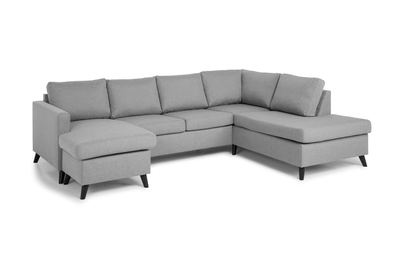 Zero U-soffa med Divan Vänster - Ljusgrå - U-soffa