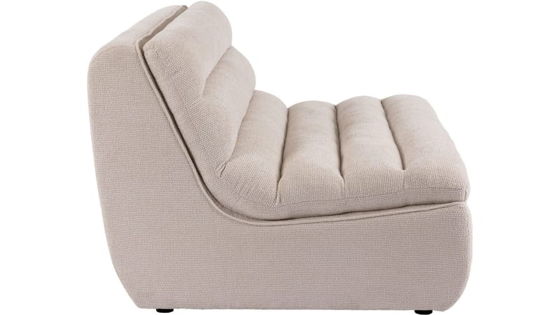 Valdoro 2-sits Mittmodul i tyg 135 cm - Beige - Möbler - Soffa - 2 sits soffa
