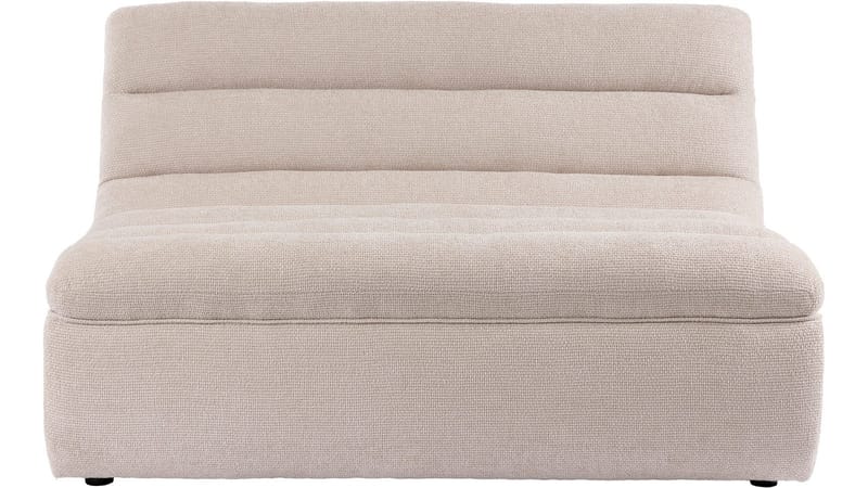 Valdoro 2-sits Mittmodul i tyg 135 cm - Beige - Möbler - Soffa - 2 sits soffa
