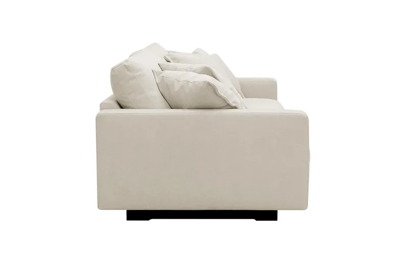 Valencia Extra Djup 3-sits Soffa i Chenille - Beige - Möbler - Soffa - 3 sits soffa