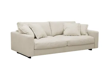 Valencia Extra Djup 3-sits Soffa i Chenille - Beige - Möbler - Soffa - 3 sits soffa