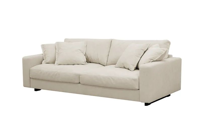 Valencia Extra Djup 3-sits Soffa i Chenille - Beige - Möbler - Soffa - 3 sits soffa