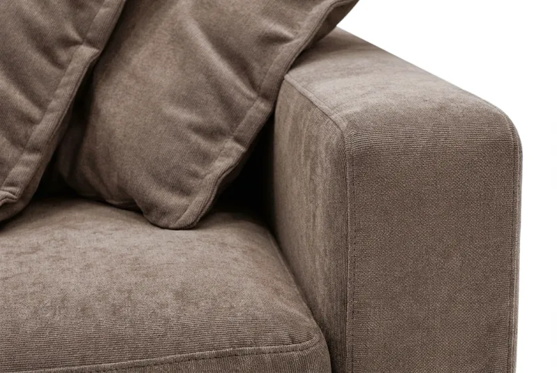 Valencia Extra Djup 3-sits Soffa i Chenille - Mörkbrun - Möbler - Soffa - 3 sits soffa