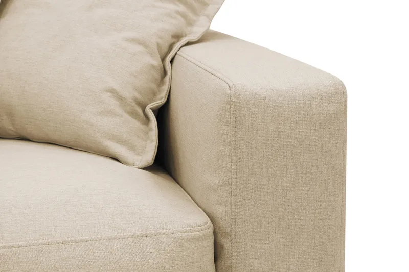 Valencia Extra Djup 3-sits Soffa med avtagbar och tvättbar klädsel - Beige - Möbler - Soffa - 3 sits soffa