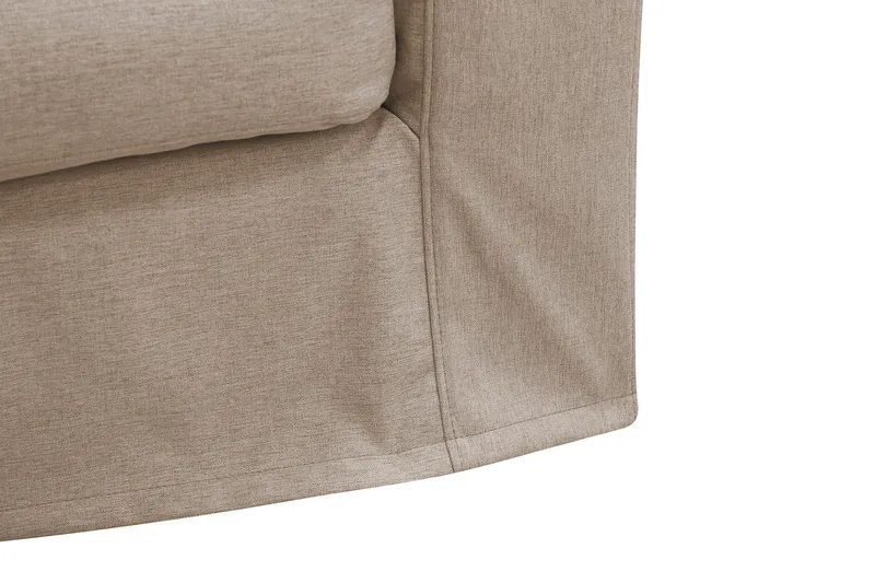 Valencia Extra Djup 3-sits Soffa med avtagbar och tvättbar klädsel - Ljusbrun - Möbler - Soffa - 3 sits soffa