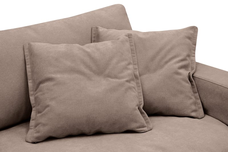 Valencia Extra Djup 3-sits Soffa med avtagbar och tvättbar klädsel - Mörkbrun - Möbler - Soffa - 3 sits soffa