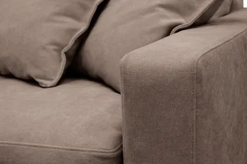 Valencia Extra Djup 3-sits Soffa med avtagbar och tvättbar klädsel - Mörkbrun - Möbler - Soffa - 3 sits soffa