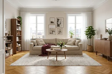 Valencia Extra Djup 4-sits Soffa - Beige - Möbler - Soffa - 4 sits soffa