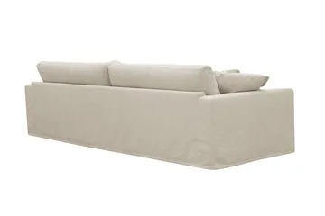 Valencia Extra Djup 4-sits Soffa i Chenille med Löst Överdrag - Beige - Möbler - Soffa - 4 sits soffa