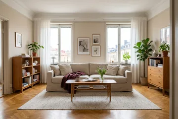 Valencia Extra Djup 4-sits Soffa i Chenille med Löst Överdrag - Beige - Möbler - Soffa - 4 sits soffa