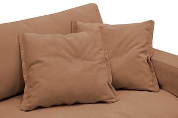 Valencia Extra Djup 4-sits Soffa i Chenille med Löst Överdrag - Brun - Möbler - Soffa - 4 sits soffa