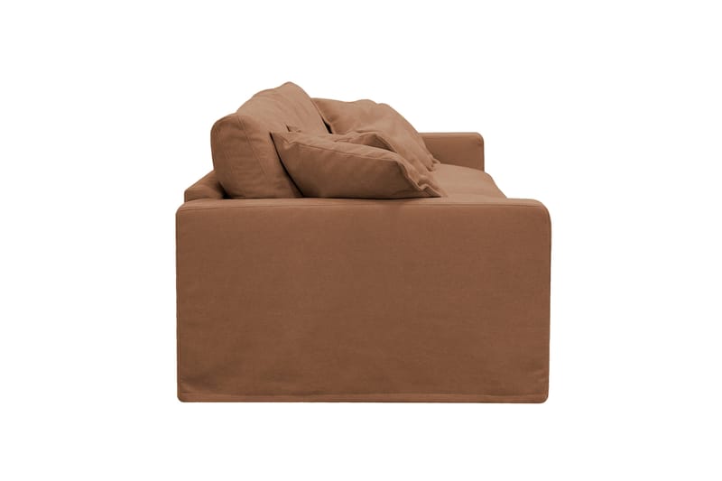 Valencia Extra Djup 4-sits Soffa i Chenille med Löst Överdrag - Brun - Möbler - Soffa - 4 sits soffa