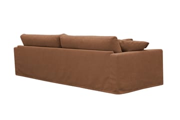 Valencia Extra Djup 4-sits Soffa i Chenille med Löst Överdrag - Brun - Möbler - Soffa - 4 sits soffa