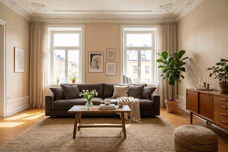 Valencia Extra Djup 4-sits Soffa - Taupe - Möbler - Soffa - 4 sits soffa