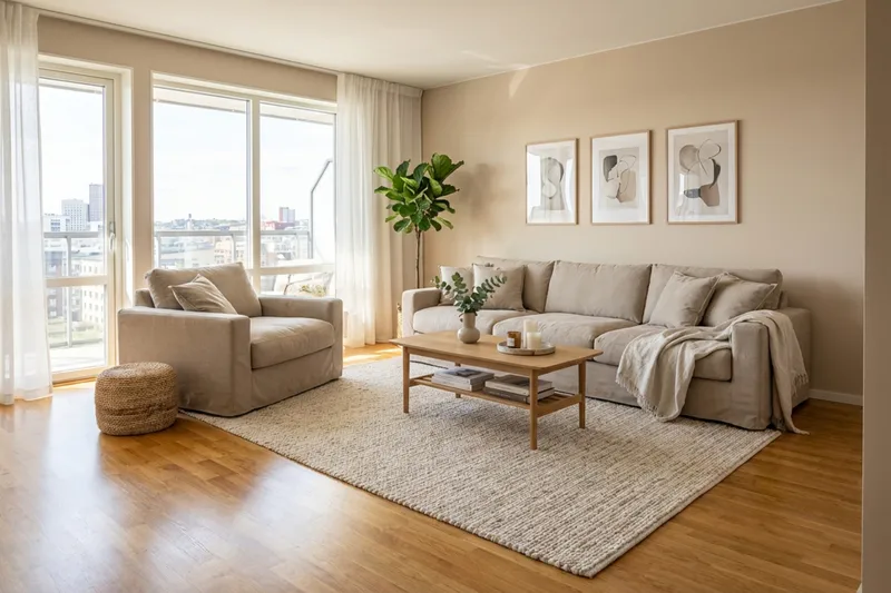 Valencia Extra Djup 5-sits soffa + fåtölj med avtagbar och tvättbar klädsel - Brun - Möbler - Soffa - Soffgrupp