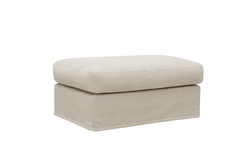 Valencia Extra Djup 5-sits soffa + fotpall med avtagbar och tvättbar klädsel - Beige - Möbler - Soffa - Soffgrupp