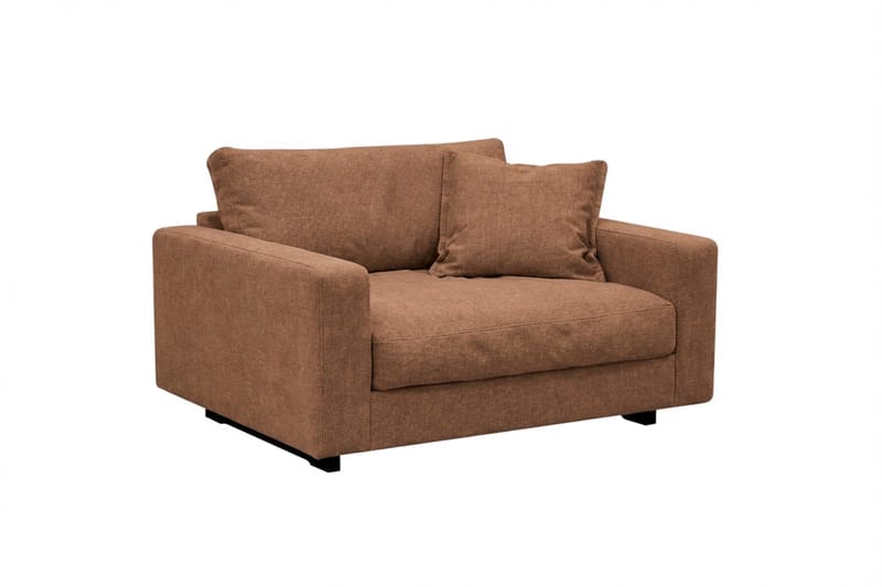 Valencia Soffgrupp Extra Djup 3-sits Soffa + Fåtölj i Chenille - Rostbrun - Möbler - Soffa - Soffgrupp