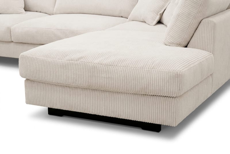 Valencia Soffgrupp Extra Djup 4-sits Schäslong Höger + Fotpall - Offwhite - Möbler - Soffa - Soffgrupp