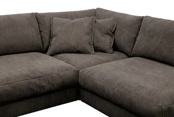 Valencia Soffgrupp Extra Djup 4-sits Schäslong Höger + Fotpall - Taupe - Möbler - Soffa - Soffgrupp