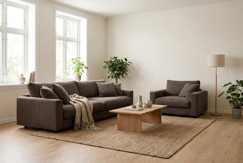 Valencia Soffgrupp Extra Djup 4-sits Soffa + Fåtölj - Taupe - Möbler - Soffa - Soffgrupp