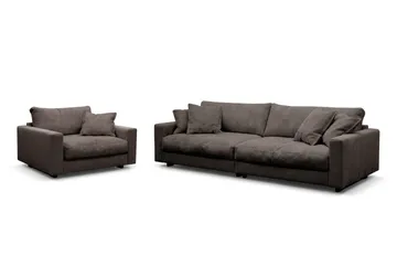 Valencia Soffgrupp Extra Djup 4-sits Soffa + Fåtölj - Taupe - Möbler - Soffa - Soffgrupp