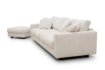 Valencia Soffgrupp Extra Djup 4-sits Soffa + Fotpall - Offwhite - Möbler - Soffa - Soffgrupp