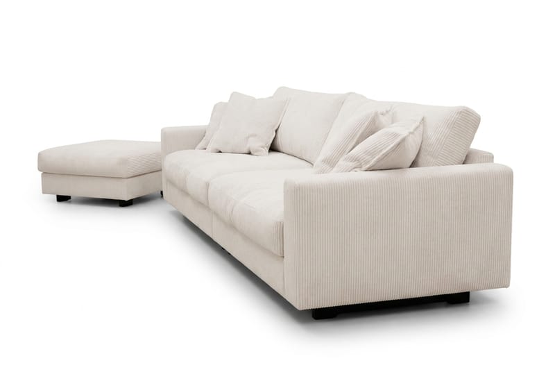 Valencia Soffgrupp Extra Djup 4-sits Soffa + Fotpall - Offwhite - Möbler - Soffa - Soffgrupp