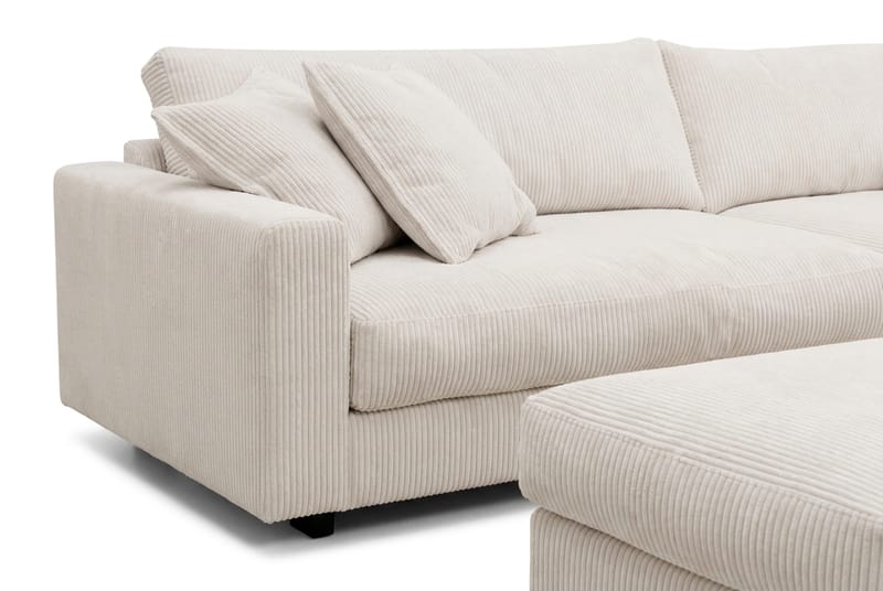 Valencia Soffgrupp Extra Djup 4-sits Soffa + Fotpall - Offwhite - Möbler - Soffa - Soffgrupp