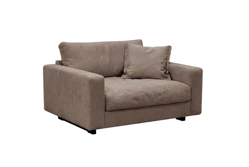 Valencia Soffgrupp Extra Djup 5-sits Soffa + Fåtölj i Chenille - Mörkbrun - Möbler - Soffa - Soffgrupp