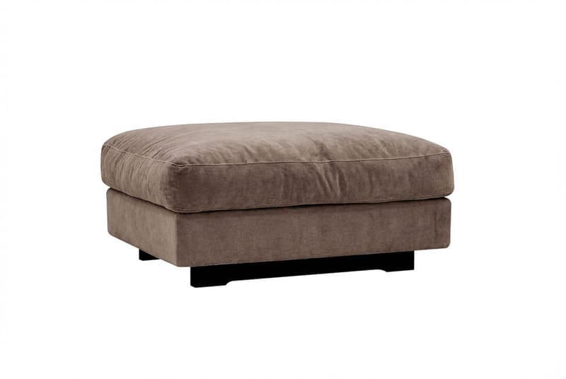 Valencia Soffgrupp Extra Djup 5-sits Soffa + Fotpall i Chenille - Mörkbrun - Möbler - Soffa - Hörnsoffa