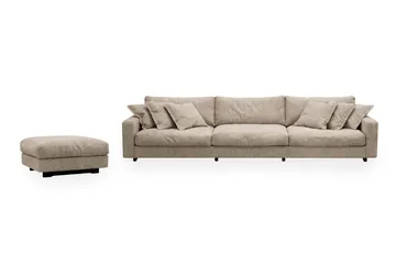 Valencia Soffgrupp Extra Djup 5-sits Soffa + Fotpall i Chenille