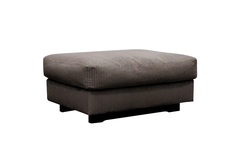 Valencia Soffgrupp Extra Djup 5-sits Soffa + Fotpall - Mörkgrå - Möbler - Soffa - Hörnsoffa