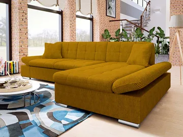 Vananda 3-sits Bäddsoffa med divan och förvaring - Möbler - Soffa - Hörnsoffa