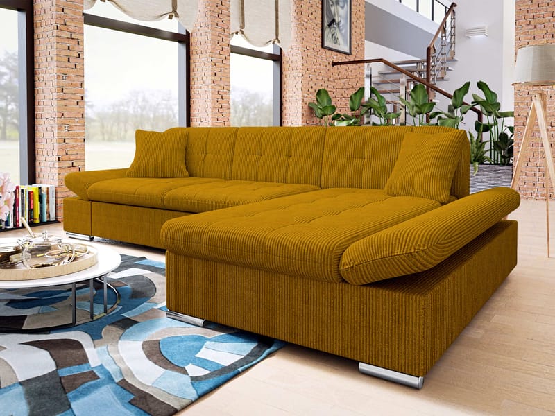 Vananda 3-sits Bäddsoffa med divan och förvaring - Möbler - Soffa - Hörnsoffa