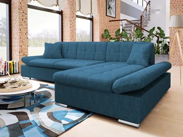 Vananda 3-sits Bäddsoffa med divan och förvaring - Möbler - Soffa - Hörnsoffa