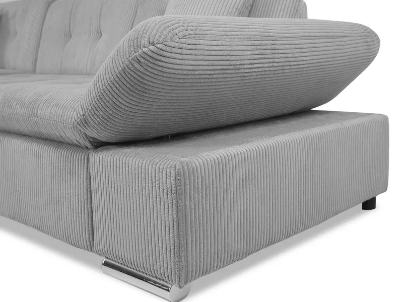 Vananda 3-sits Soffa med divan vänster och förvaring - grå - Möbler - Soffa - Divansoffor & schäslongsoffa