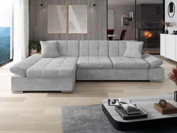 Vananda 3-sits Soffa med divan vänster och förvaring - grå - Möbler - Soffa - Divansoffor & schäslongsoffa