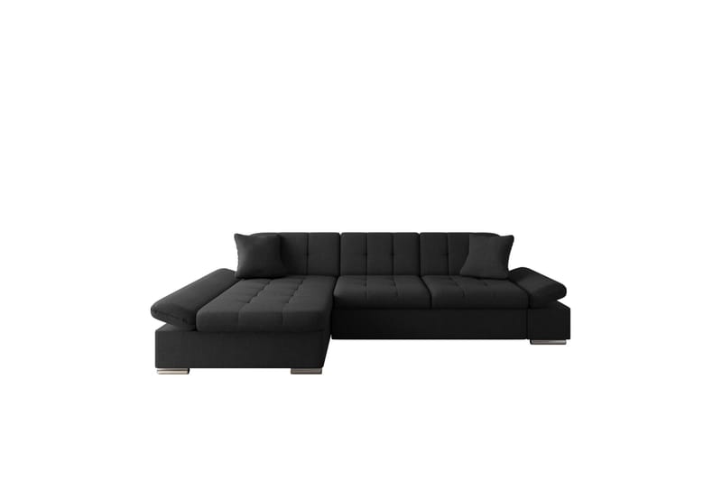 Vananda Soffa med Divan 3-sits, Svart