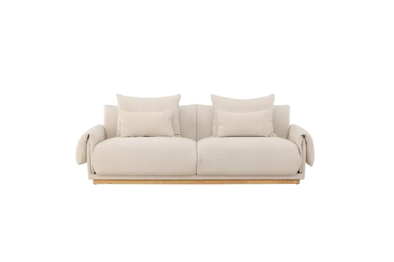 Vanlig Soffa utan divan & schäslong VIND Soffa VIND 3-sits Mollösund 237x95x82 cm Beige Beige, undefined