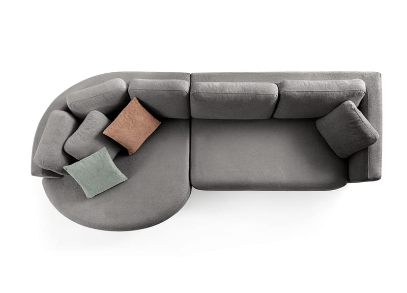 Venezia Hörnsoffa 310x75x105 cm - Antracitgrå - Möbler - Soffa - Hörnsoffa
