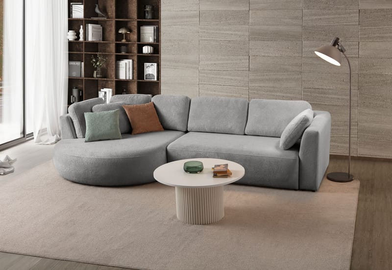 Venezia Hörnsoffa 310x75x105 cm - Grå - Möbler - Soffa - Hörnsoffa