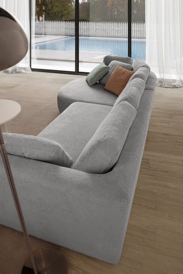 Venezia Hörnsoffa 310x75x105 cm - Grå - Möbler - Soffa - Hörnsoffa