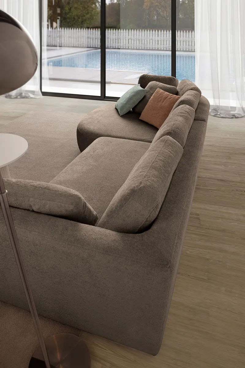 Venezia Hörnsoffa 310x75x105 cm - Mörkbrun - Möbler - Soffa - Hörnsoffa