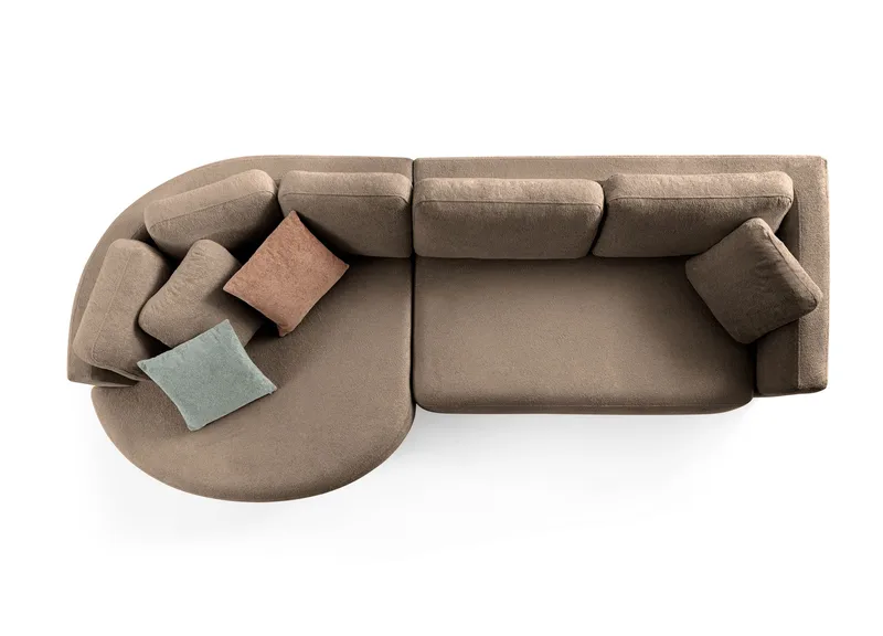 Venezia Hörnsoffa 310x75x105 cm - Mörkbrun - Möbler - Soffa - Hörnsoffa