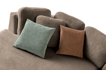 Venezia Hörnsoffa 310x75x105 cm - Mörkbrun - Möbler - Soffa - Hörnsoffa
