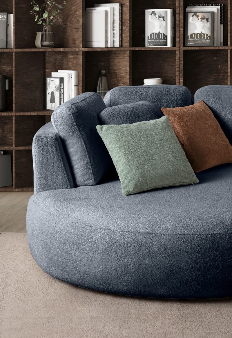 Venezia Hörnsoffa 310x75x105 cm - Marinblå - Möbler - Soffa - Hörnsoffa